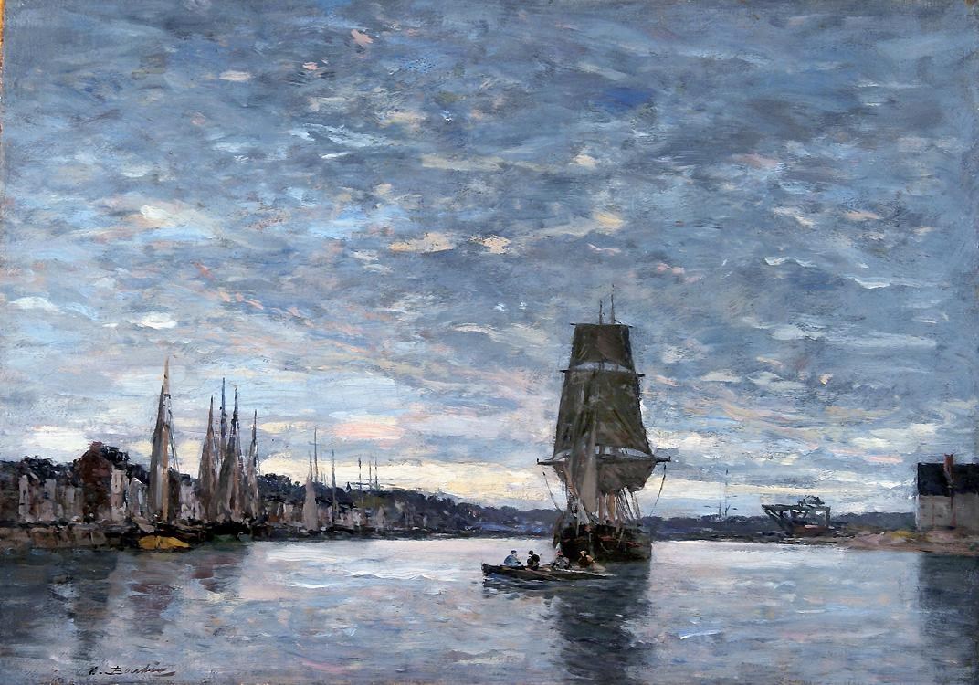 Eugene Boudin Vue du Bassin de Trouville